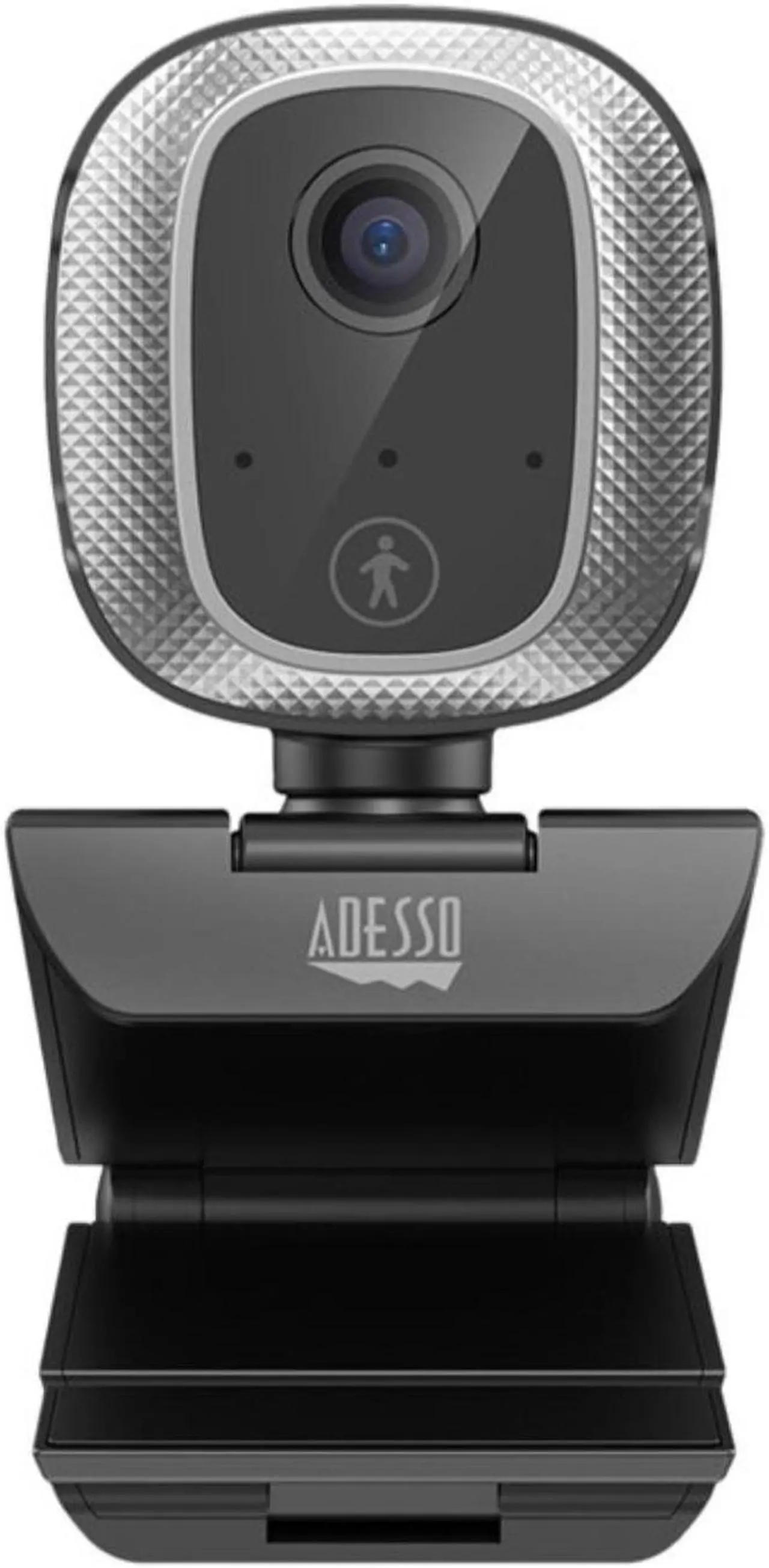 Alt view image 13 of 13 - Adesso CyberTrack M1 1080P HD H.264 Fixed Focus USB Webcam with 305° Motion Tracking, Built-in Microphone, and Tripod Mount