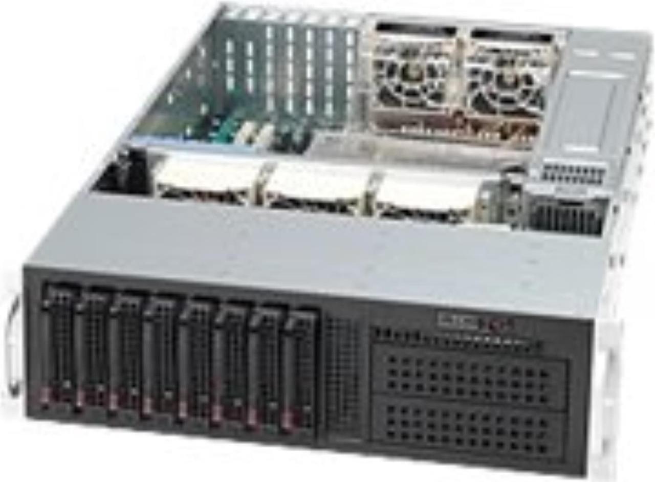 Alt view image 4 of 4 - Supermicro CSE-835TQ-R921B 3U Chassis w/ Redundant SQ 920W PWS