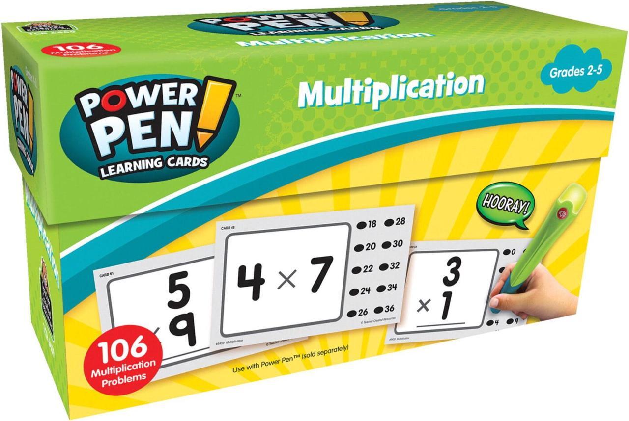 Main image of Teacher Created Resources Power Pen Learning Cards, Multiplication, Grades 2 to 5