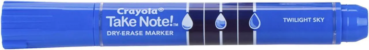 Alt view image 4 of 5 - Crayola Take Note Dry-Erase Markers Broad Chisel Tip Assorted 12/Pack 586545