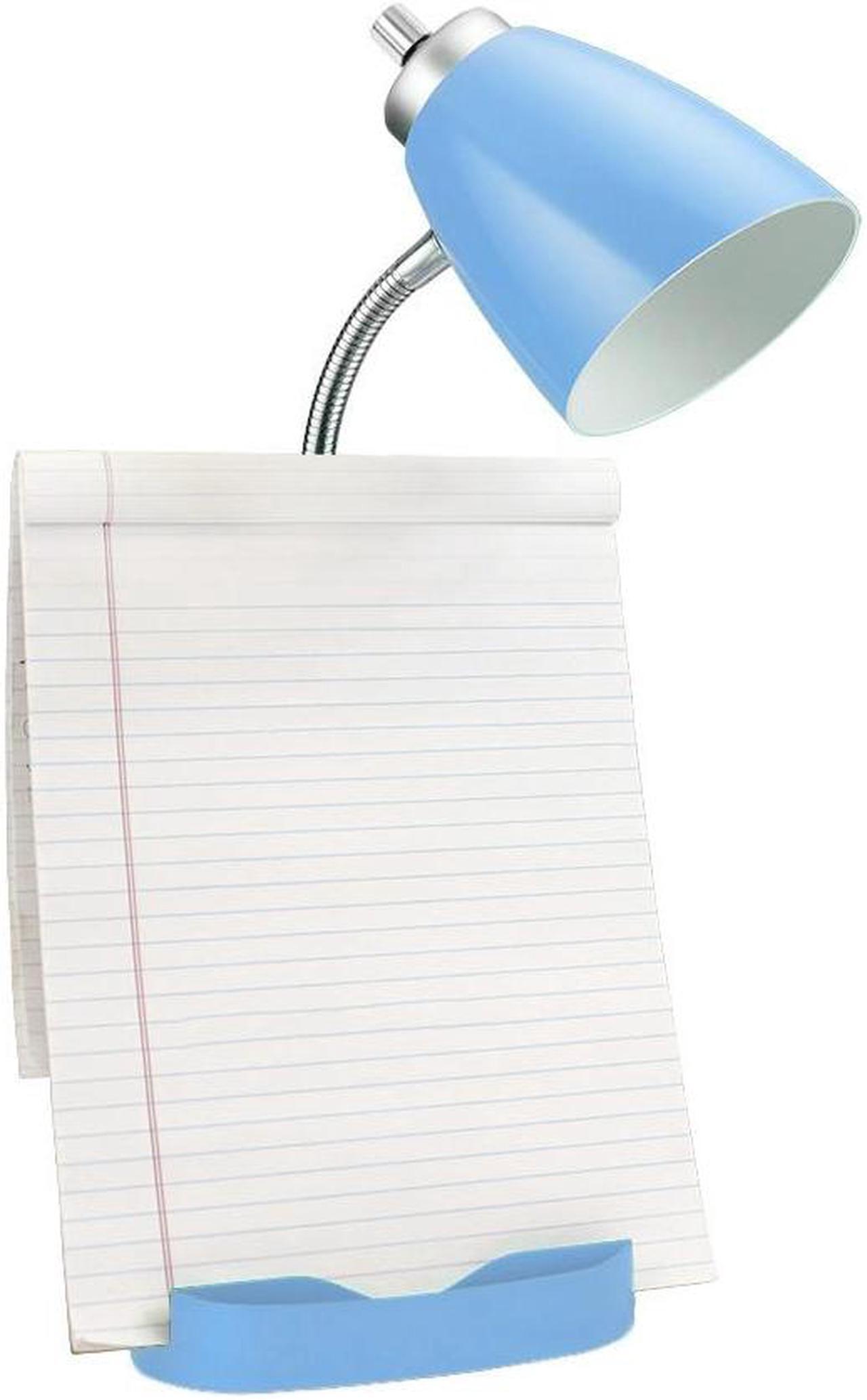 Alt view image 2 of 13 - Limelights Gooseneck Organizer Desk Lamp with iPad Tablet Stand Book Holder and USB port, Blue