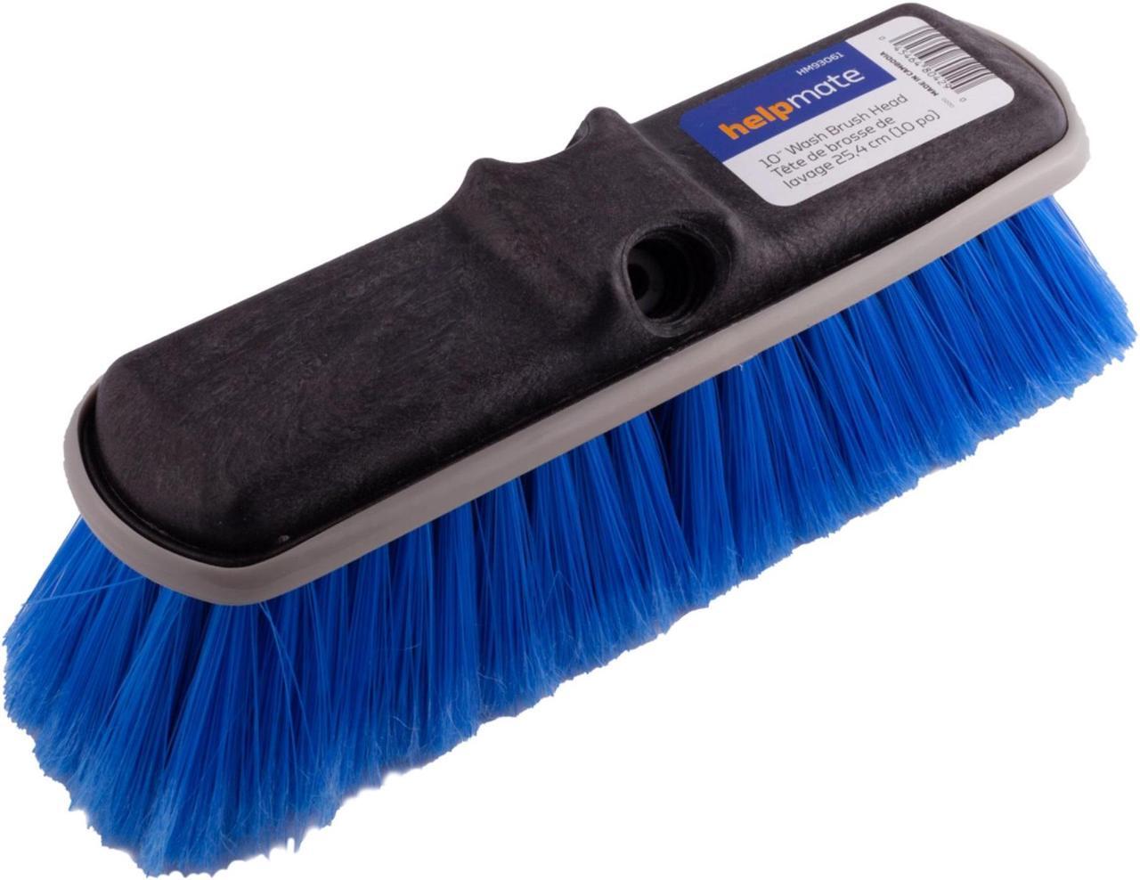 Alt view image 5 of 5 - Car Detailing Brush Head HM93061 - 10 Inch Universal Brush Head Soft Bristled Cleaning Scrub Brush Indoor Outdoor Use - Blue