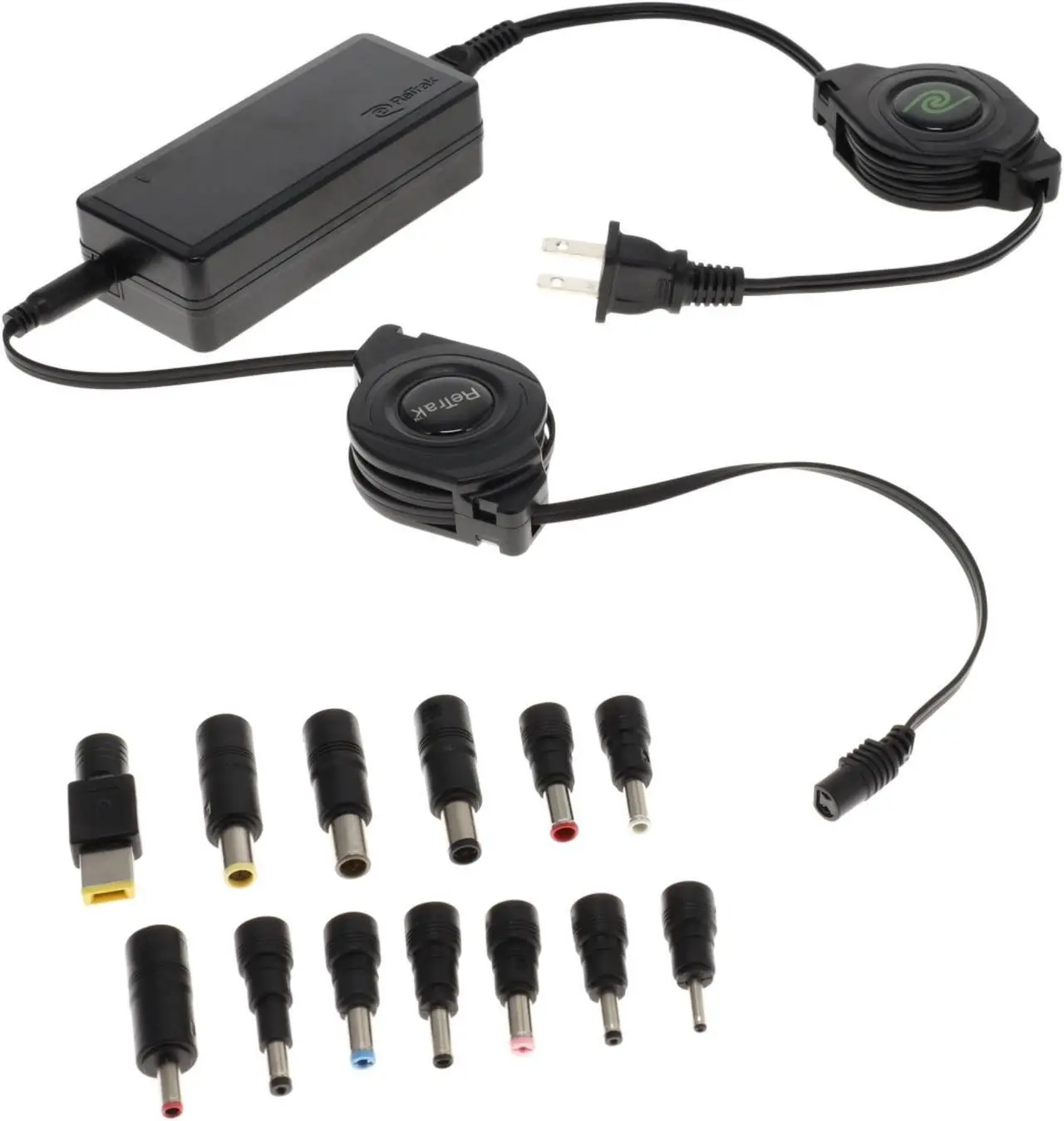 Alt view image 7 of 9 - Retrak Retractable Universal Ultrabook Notebook Netbook Wall Charger Black Wall Chargers