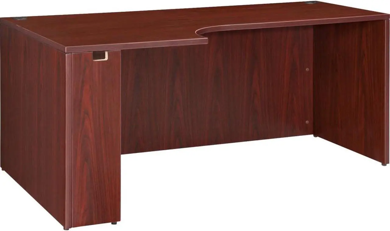 Alt view image 6 of 6 - Lorell 69910 Essentials Left Rectangular Credenza 64.9" Width29.5" Height - Laminate, Mahogany