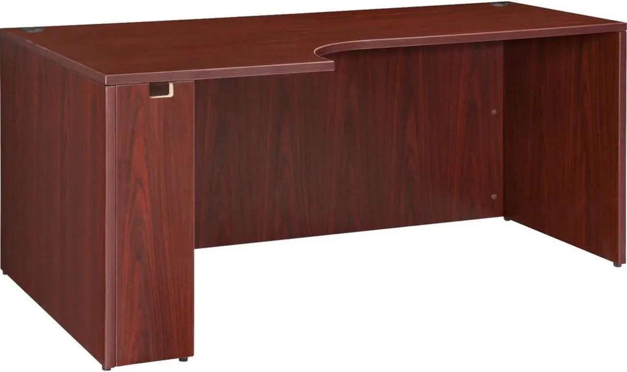 Alt view image 5 of 6 - Lorell 69910 Essentials Left Rectangular Credenza 64.9" Width29.5" Height - Laminate, Mahogany