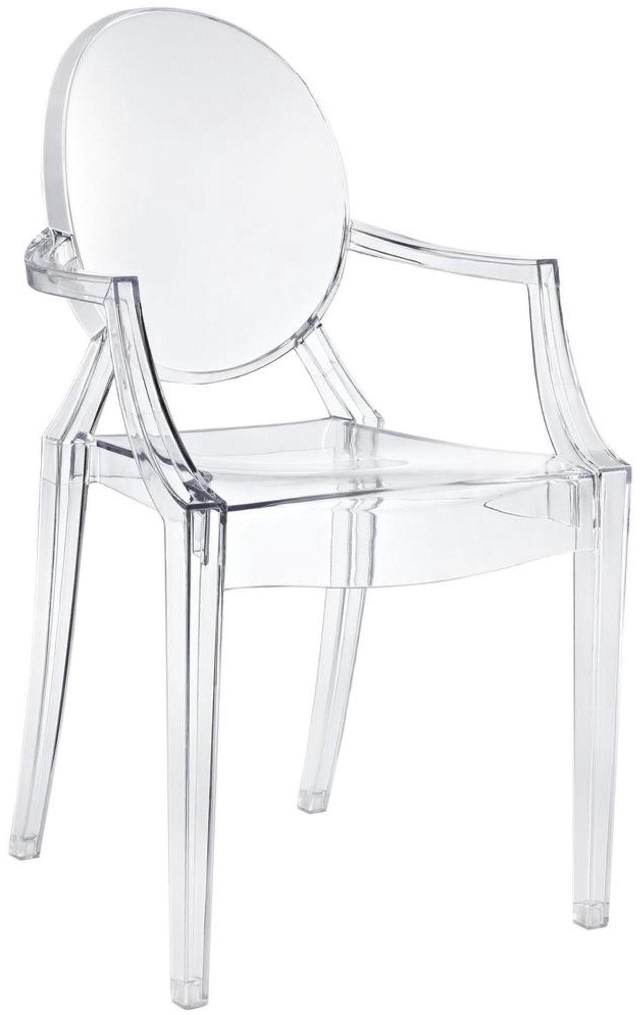 Alt view image 15 of 20 - Philippe Starck Style Louis Ghost Chair in Clear