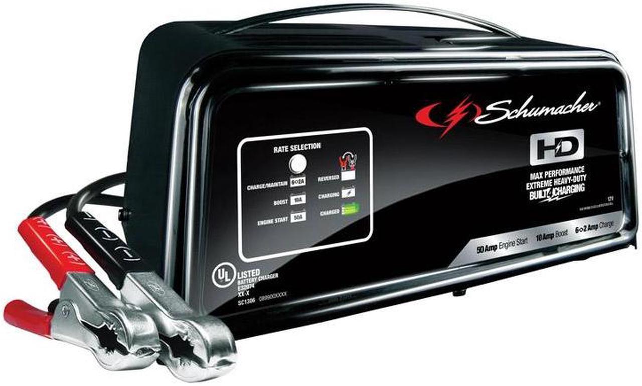 Alt view image 4 of 4 - Schumacher Electric Battery Charger,120VAC,11-1/8" W HAWA SC1361