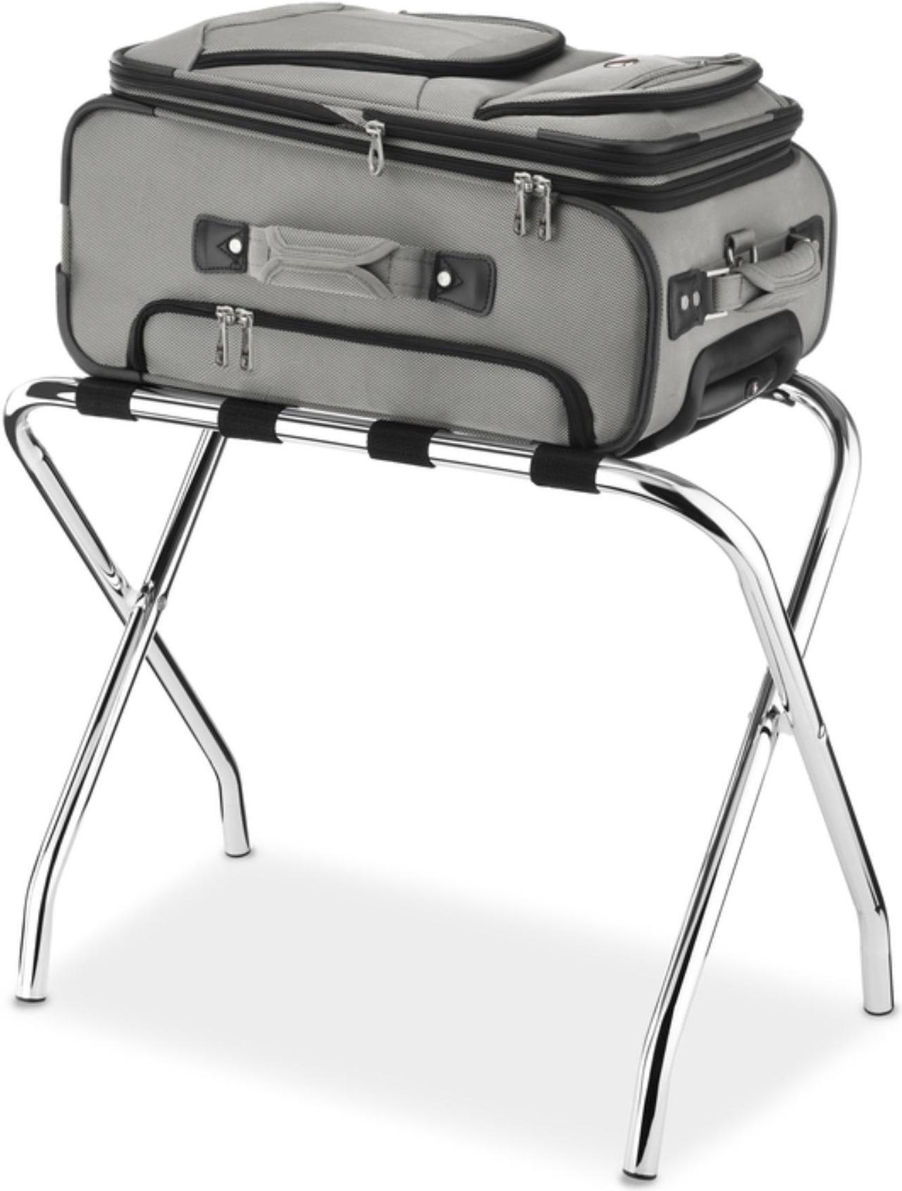 Alt view image 9 of 10 - Whitmor 6060-430 Chrome Luggage Rack
