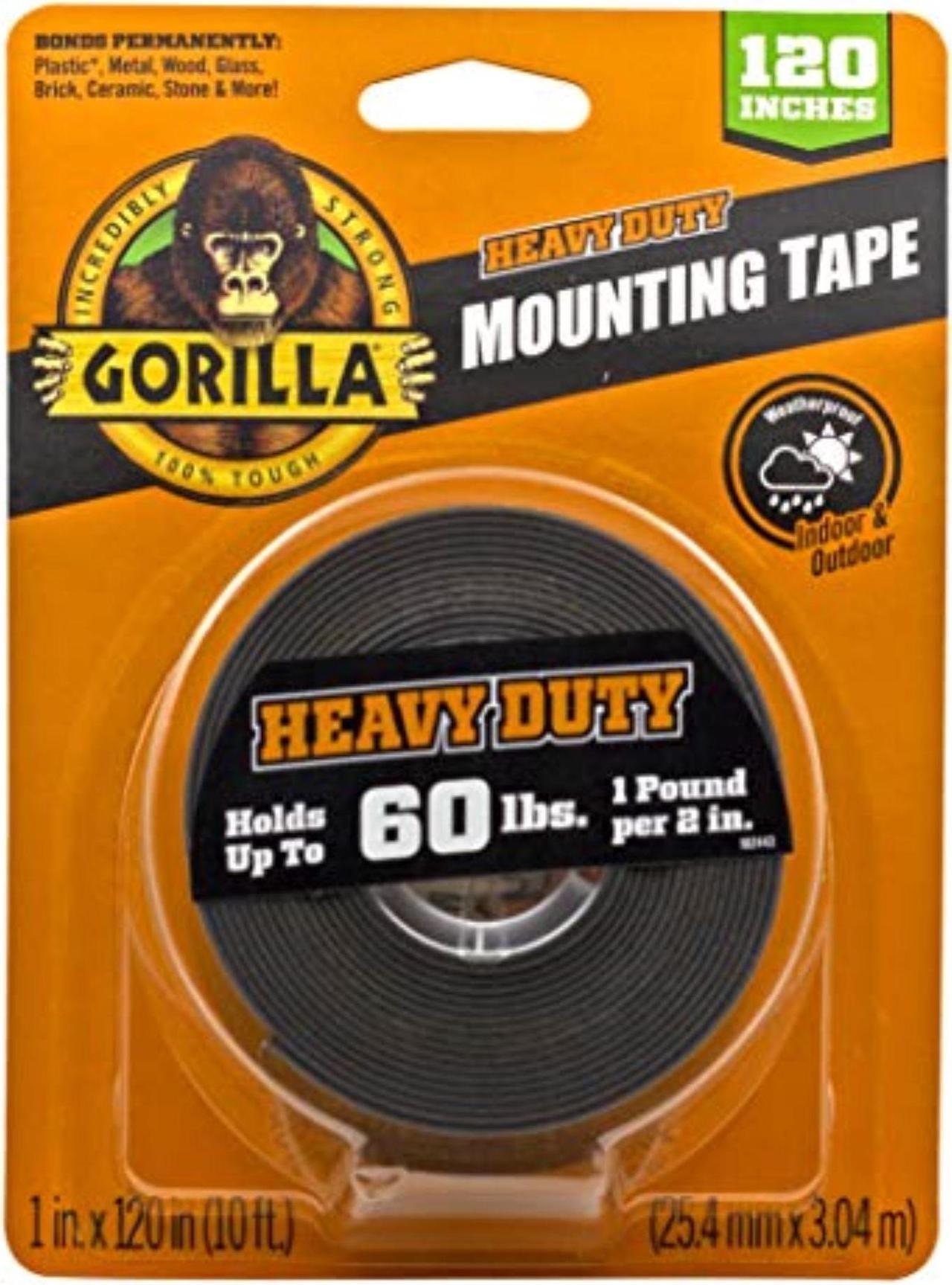 Alt view image 6 of 6 - Gorilla 60lb Blk Mounting Tape 102441
