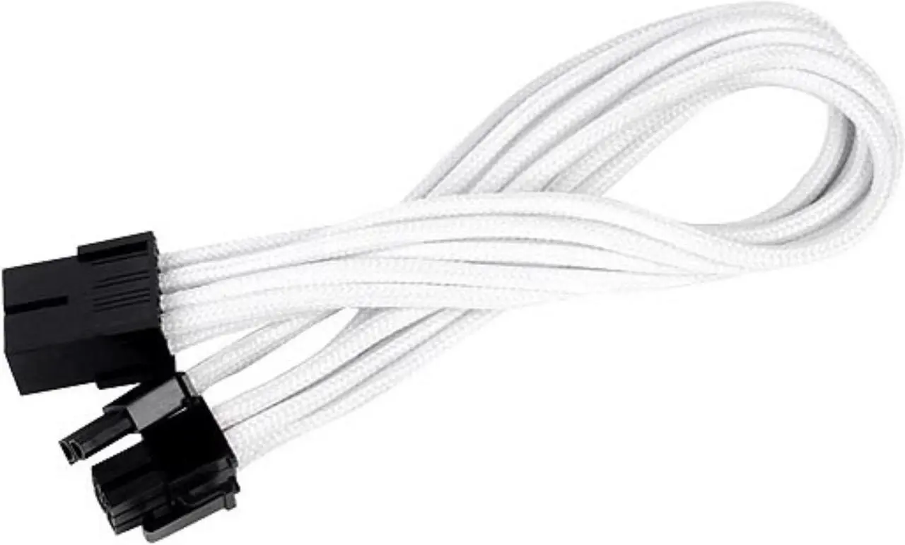 Prolunga Cavo Alimentazione EPS12V Silverstone PP07-EPS8R – 300mm, Con Manicotto, Rosso