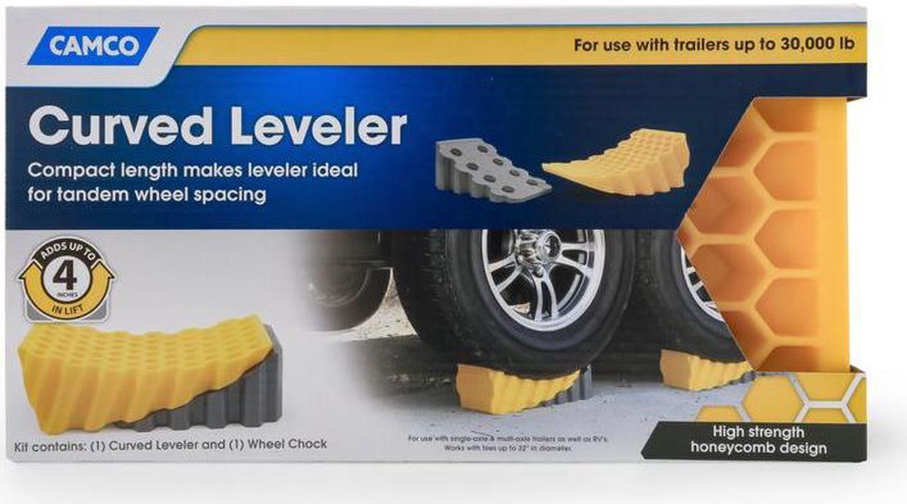 Alt view image 8 of 9 - Camco Curved Trailer & RV Leveler 44423