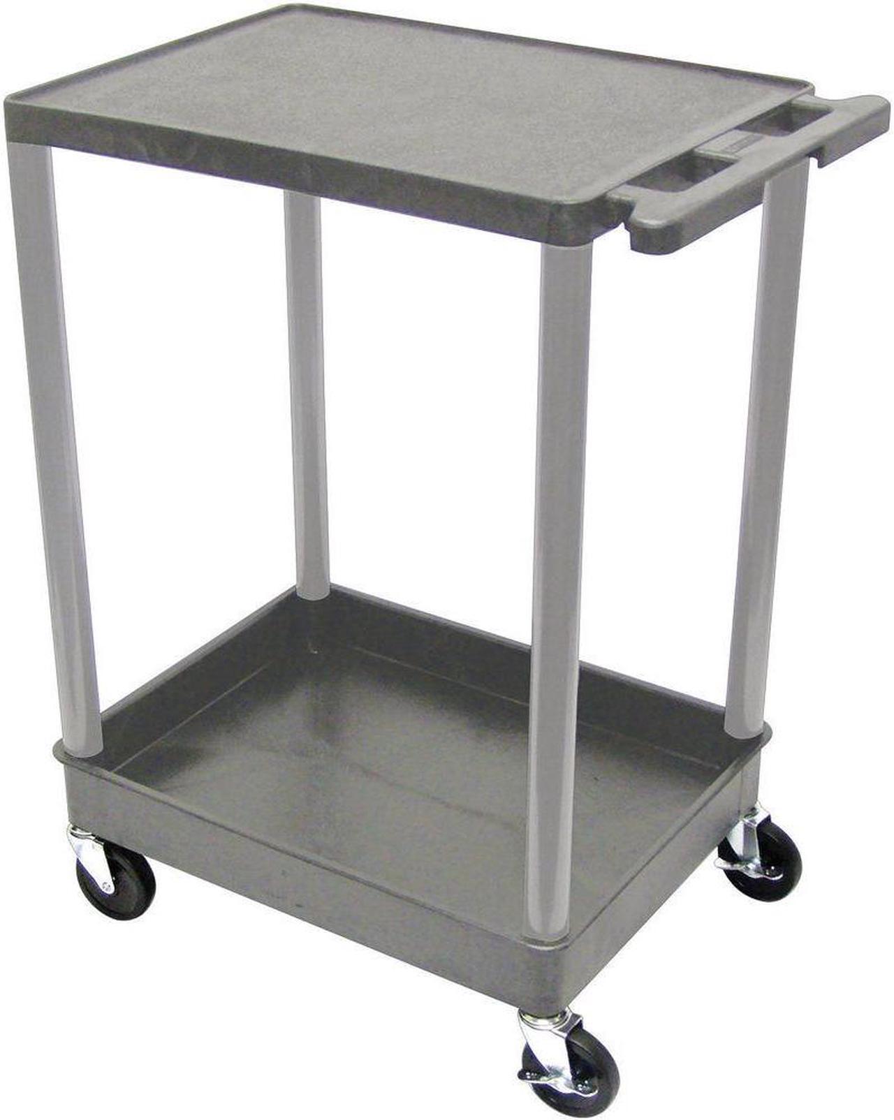 Alt view image 5 of 5 - Luxor Tc21-G 2 Shelf Tub Cart
