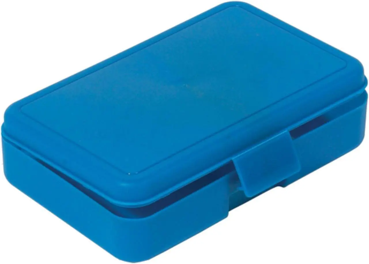 Alt view image 2 of 2 - Deflecto Antimicrobial Pencil Box 7.97 x 5.43 x 2.02 Blue 39504BLU