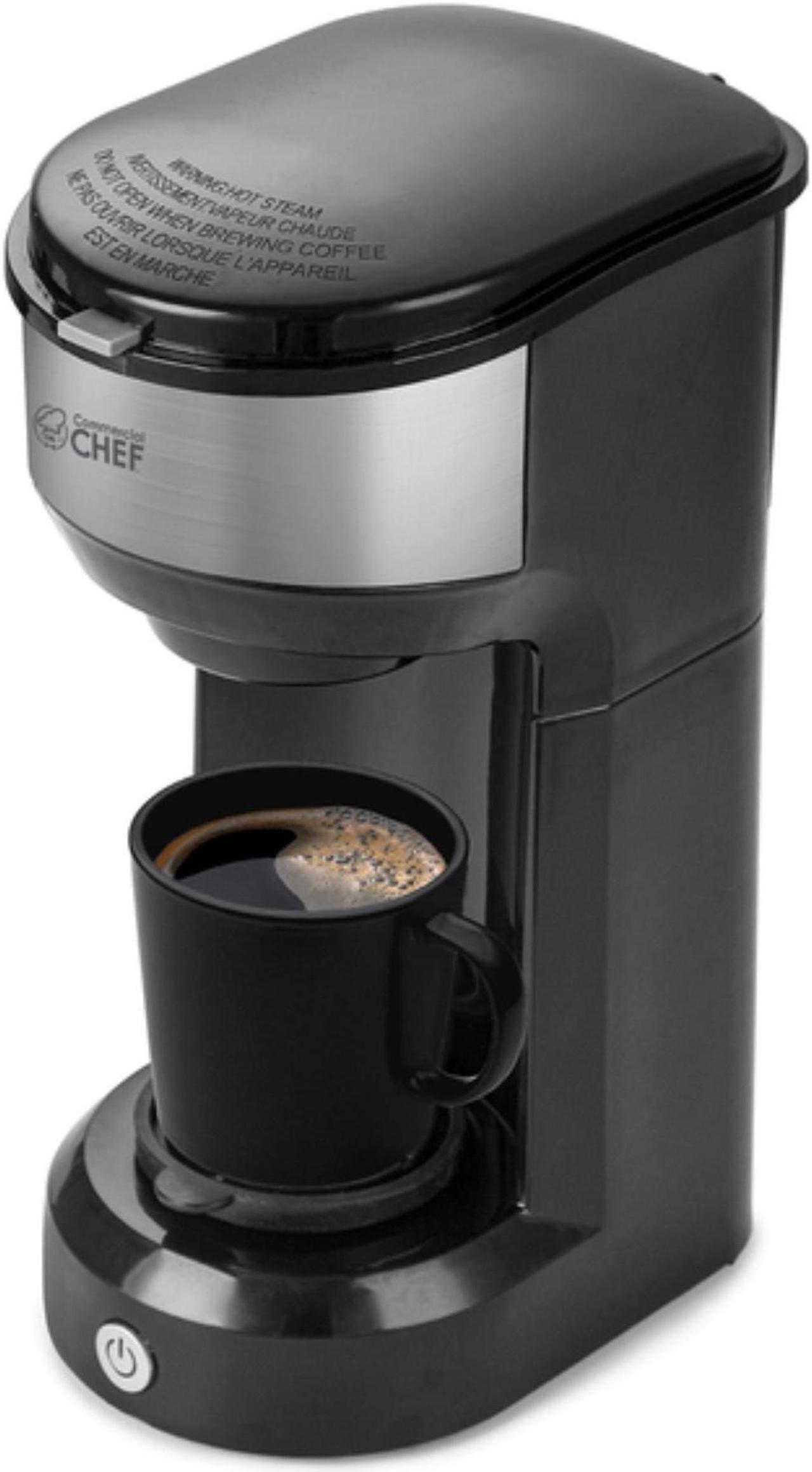 Alt view image 2 of 3 - commercial chef coffee machine, single serve coffee maker, portable coffee maker single serve with 13 ounce water tank & one touch button for coffee brewing