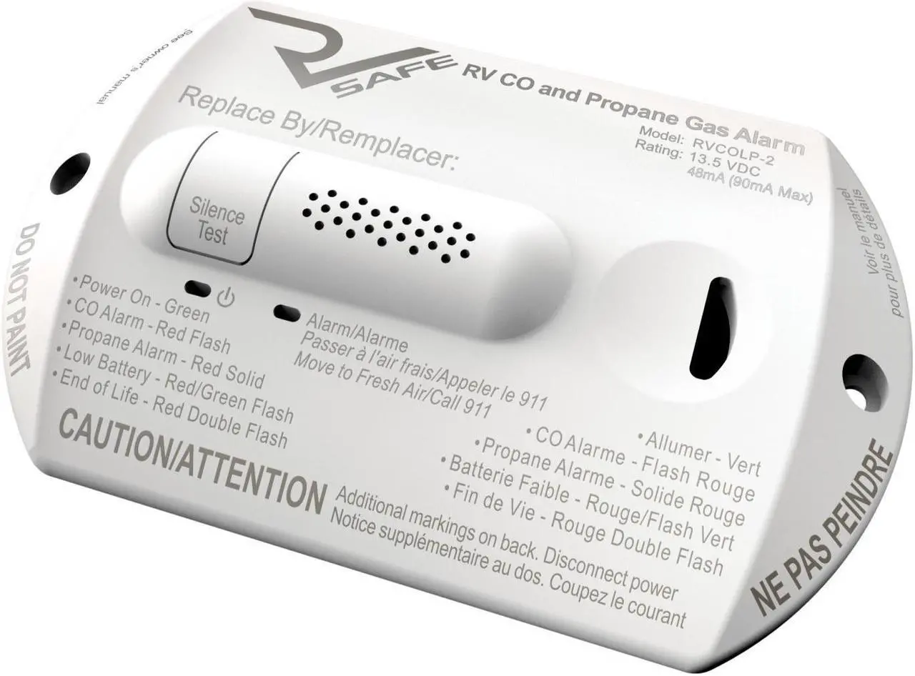 Main image of RV Safe RVCOLP-2W Combination CO/Propane Gas Alarm - 2-Wire, White