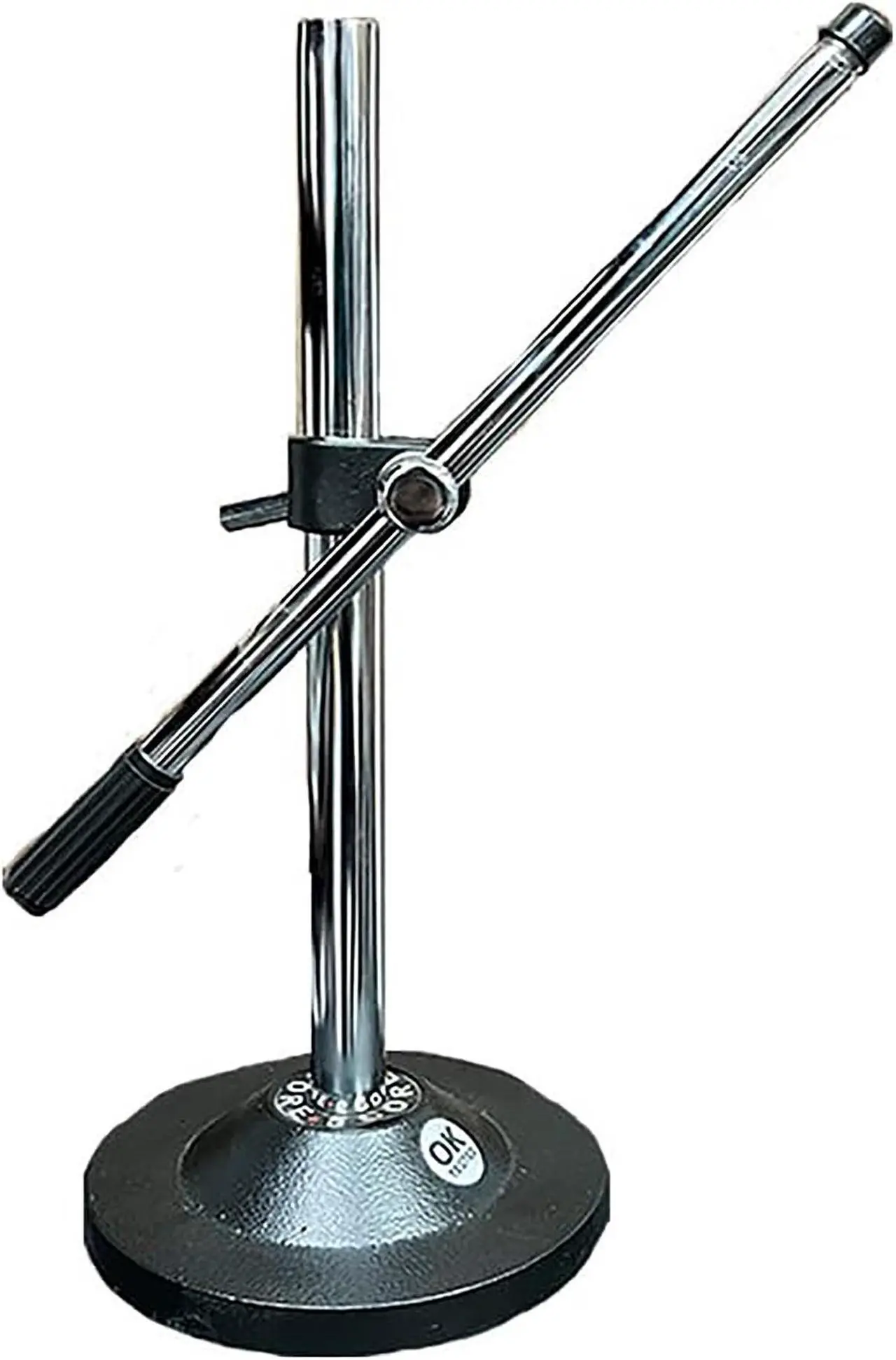 Alt view image 8 of 8 - 5 Core Desk Microphone Stand  Height & Angle Adjustable Desktop Table Mic Stand w Round Metal Base