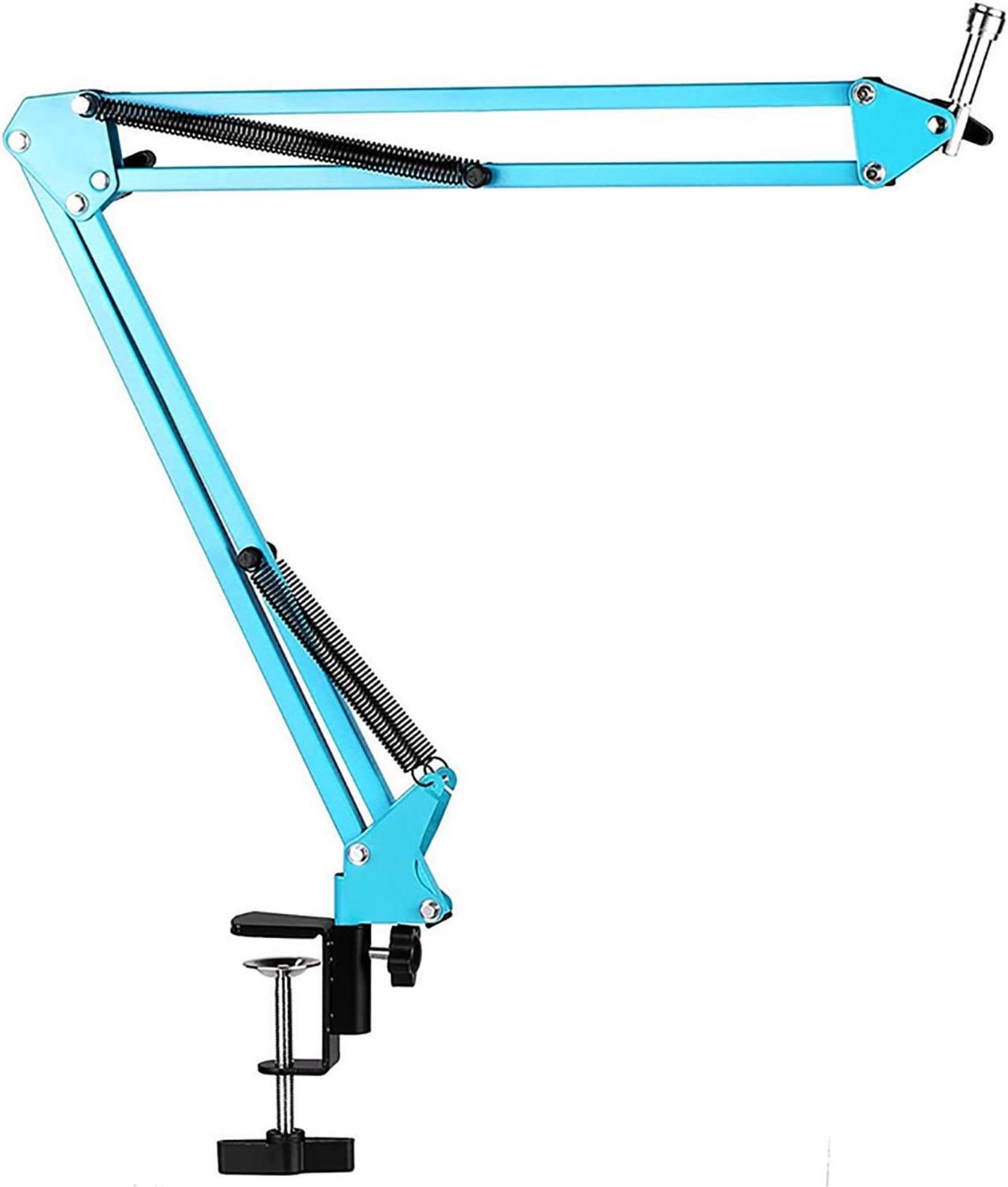 Alt view image 8 of 8 - 5 Core Mic Arm Adjustable Boom Microphone Stand Desk Mount Heavy Duty Brazo Para Microfono for Condenser Dynamic Mics - MS ARM BLU