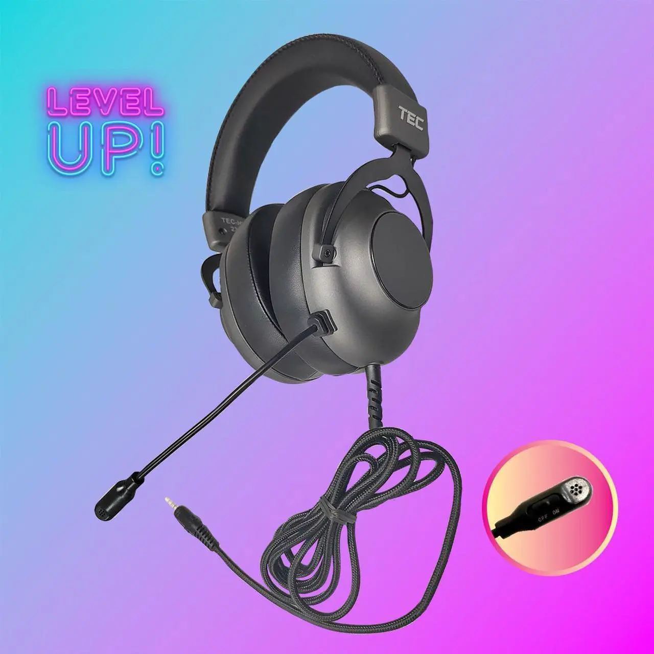 Main image of Deluxe Stereo Esports Gaming Headset with Volume Control and 3.5mm TRRS Plug