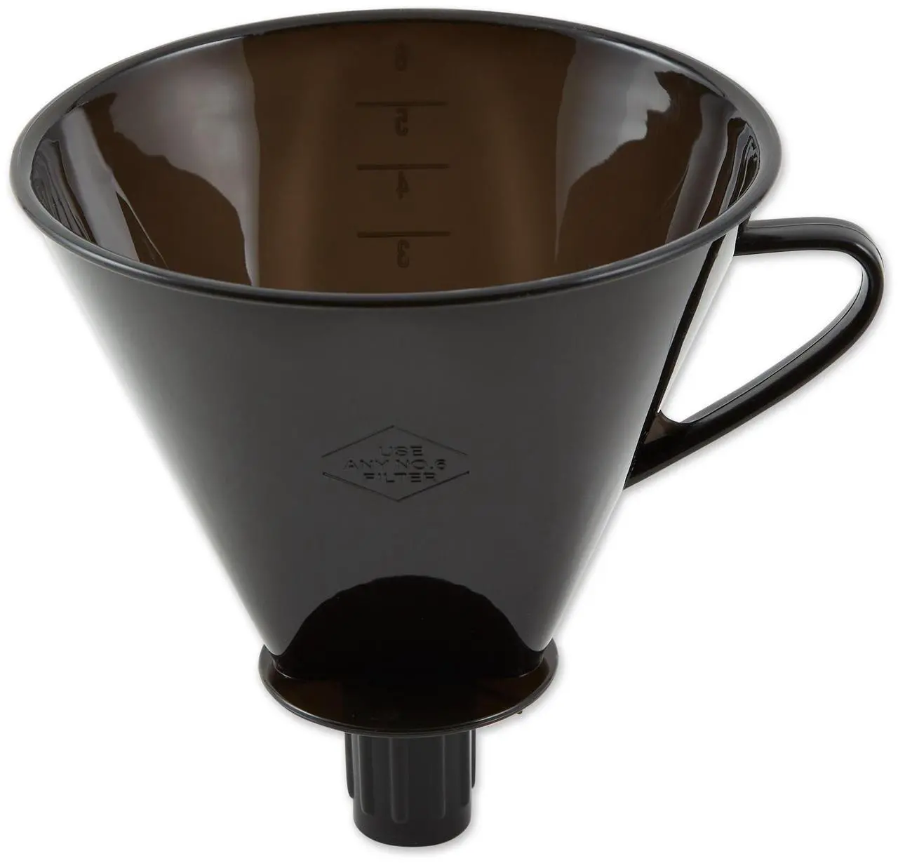 Alt view image 3 of 3 - rsvp manual drip coffee filter cone for carafes or thermos