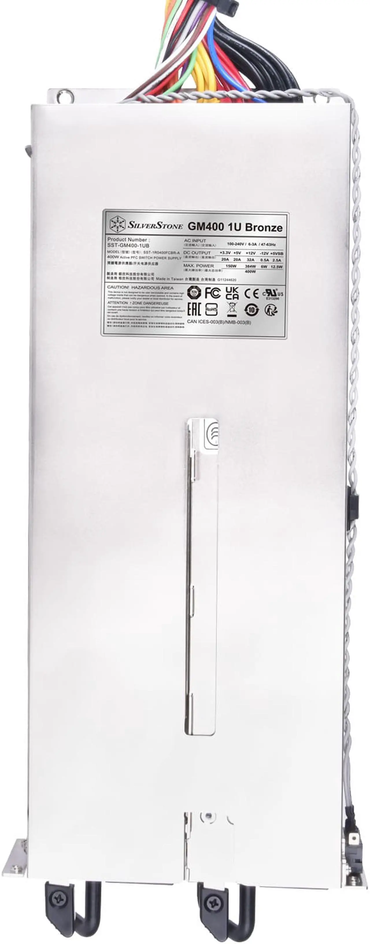 Alt view image 2 of 7 - Silverstone Cybenetics Bronze 400W 1U redundant power supply GM400 1U Bronze