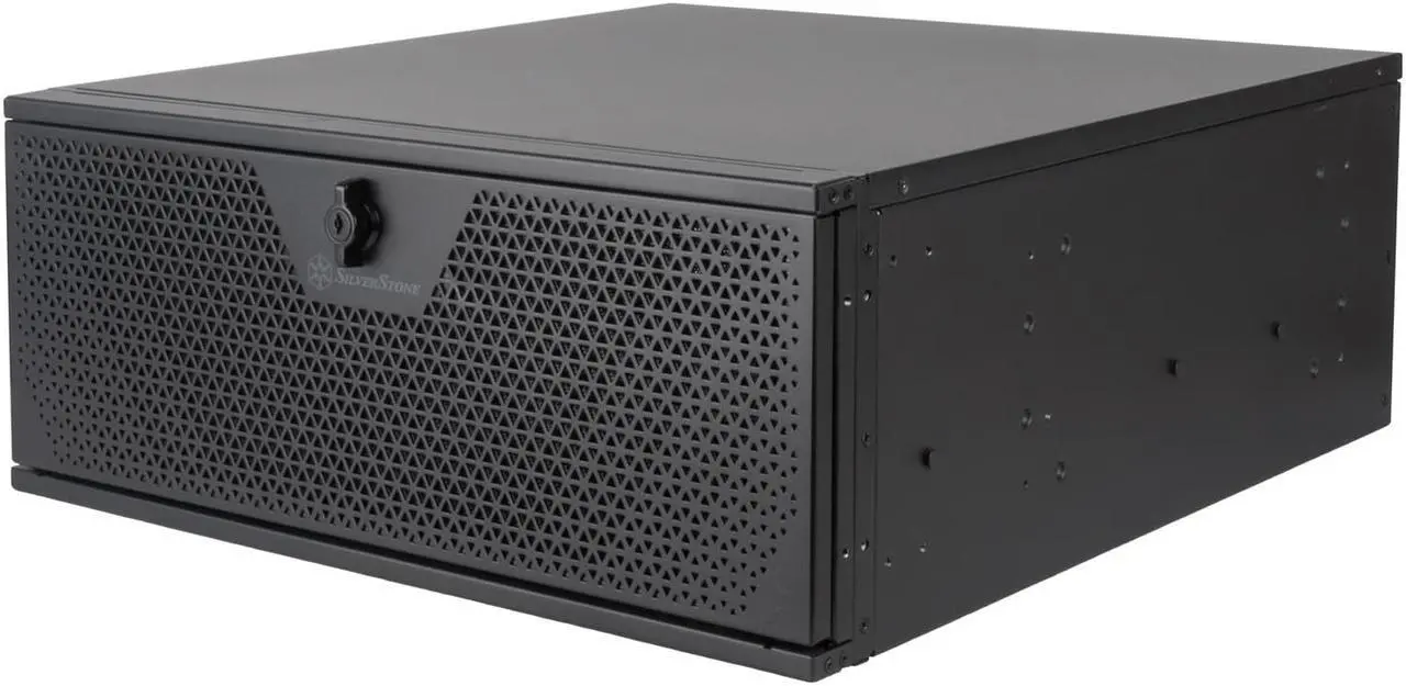 Main image of Silverstone RM44 4U rackmount server chassis with enhanced liquid cooling compatibility