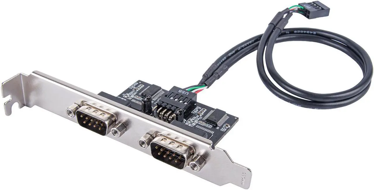 Main image of Silverstone ECD01 Internal USB 2.0 to dual RS232 port adapter