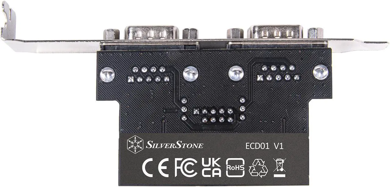 Alt view image 4 of 7 - Silverstone ECD01 Internal USB 2.0 to dual RS232 port adapter