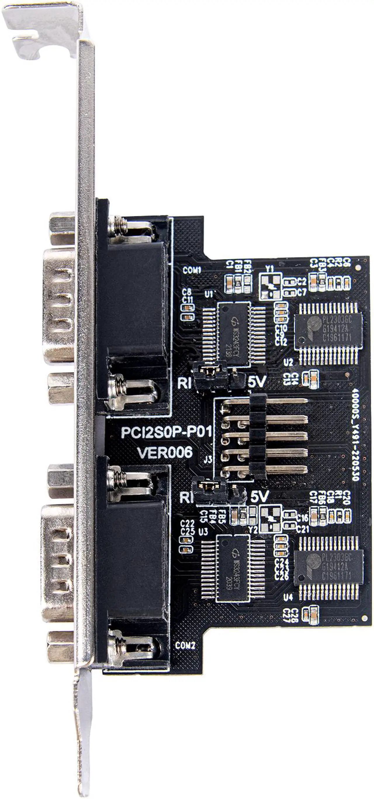 Alt view image 7 of 7 - Silverstone ECD01 Internal USB 2.0 to dual RS232 port adapter