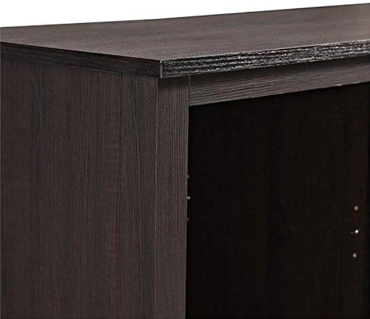 Alt view image 3 of 6 - Espresso Fireplace TV stand