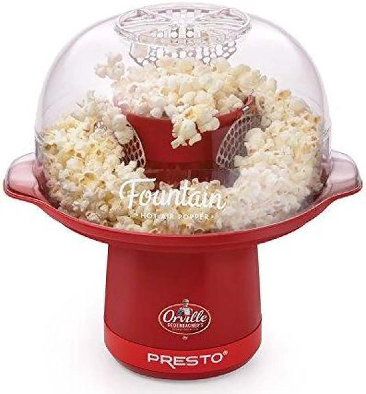 Alt view image 2 of 20 - PRESTO 04868 Orville Redenbacher's Fountain Hot Air Popper, Red
