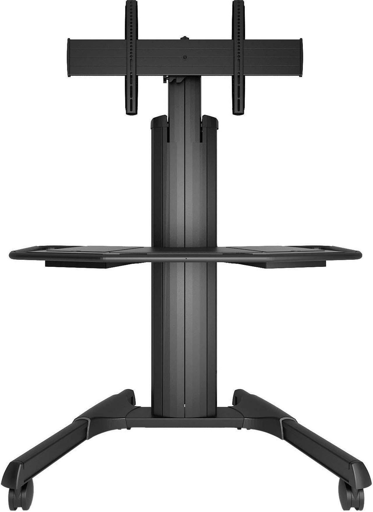 Alt view image 2 of 7 - Chief Large Fusion LPAUB Manual Height Adjustable Mobile Cart for Video Conferencing System - Black