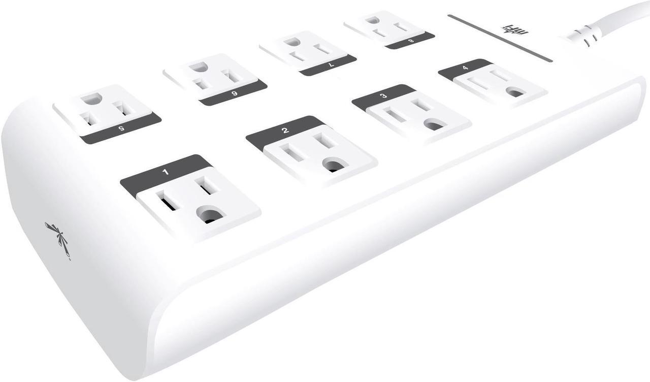 Alt view image 3 of 8 - Ubiquiti Networks mFi mPower PRO Power Strip with Wi-Fi Connectivity and Ethernet Port (8 Outlets)