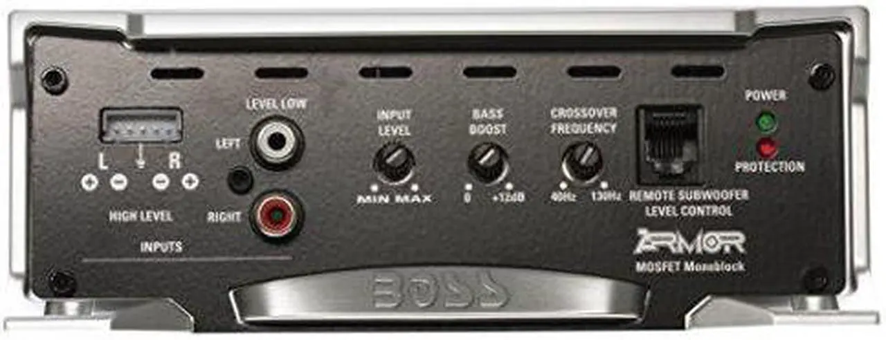 Alt view image 9 of 20 - Boss Armor AR2000M 2000 Watt Monoblock A/B Amplifier Car Audio Amp & Bass Remote