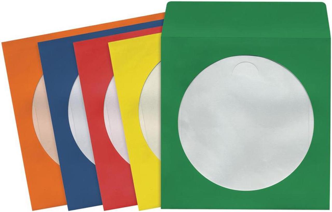 Main image of MAXELL 190132 - CD403 CD/DVD Storage Sleeves (100 pk; Colors)