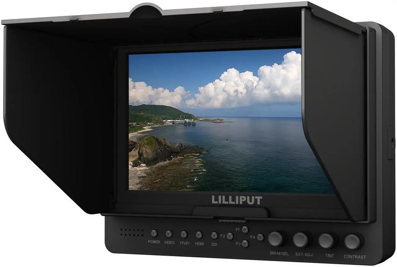 Alt view image 7 of 7 - Lilliput 7" 665 665GL-70NP/H/Y 800:1 HDMI in  On Camera Field Monitor+LP-E6 Adapter YPbPr AV HDMI input with hot shoe mount+mini Hdmi Cable by VIVITEQ INC