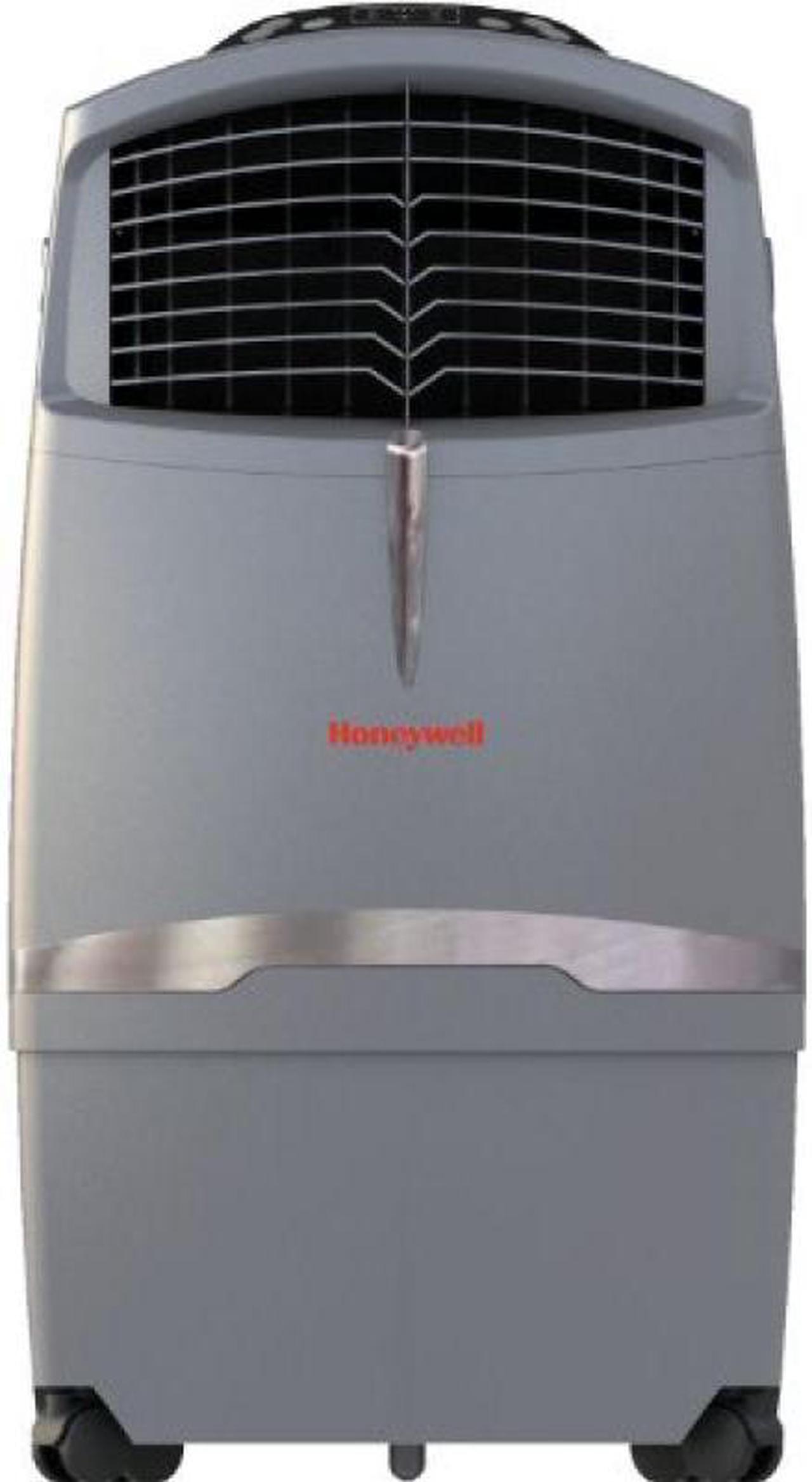 Honeywell CO30XE 525 CFM Indoor/Outdoor Evaporative Air Cooler (Swamp Cooler) with Remote Control in Gray