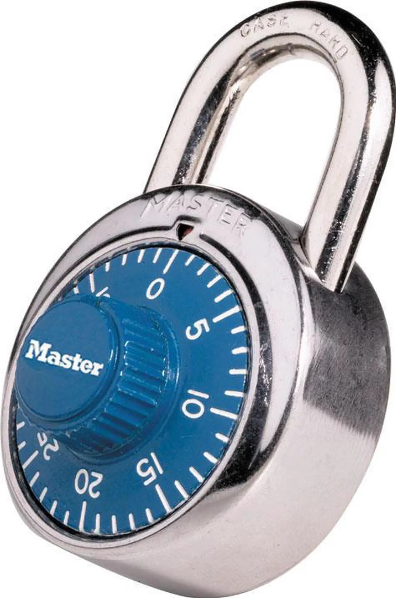 Alt view image 4 of 14 - Master Lock Combination Padlock,2 in,Round,Silver  1506D