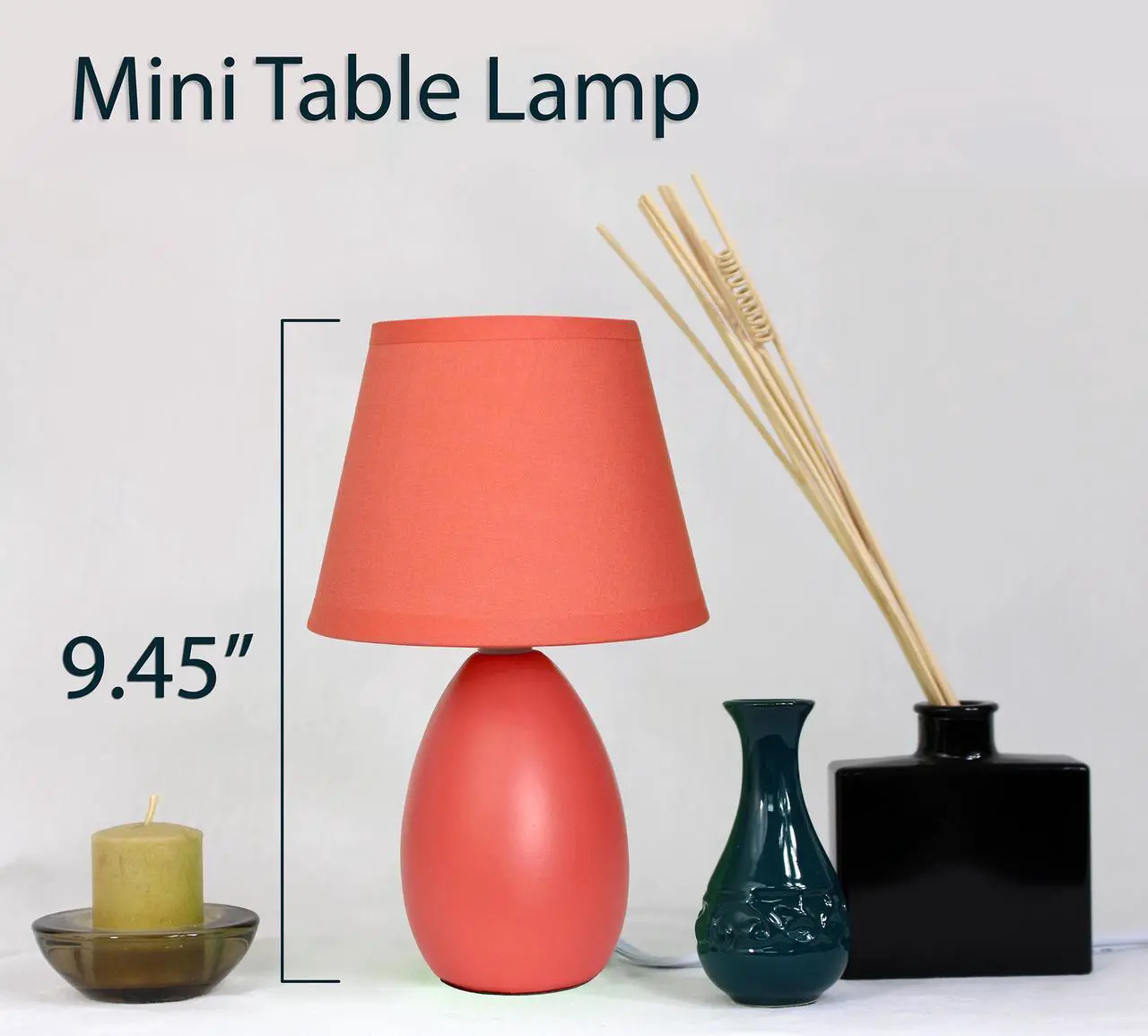 Alt view image 2 of 10 - Simple Designs  Mini  Egg Oval Ceramic Table Lamp 2 Pack Set