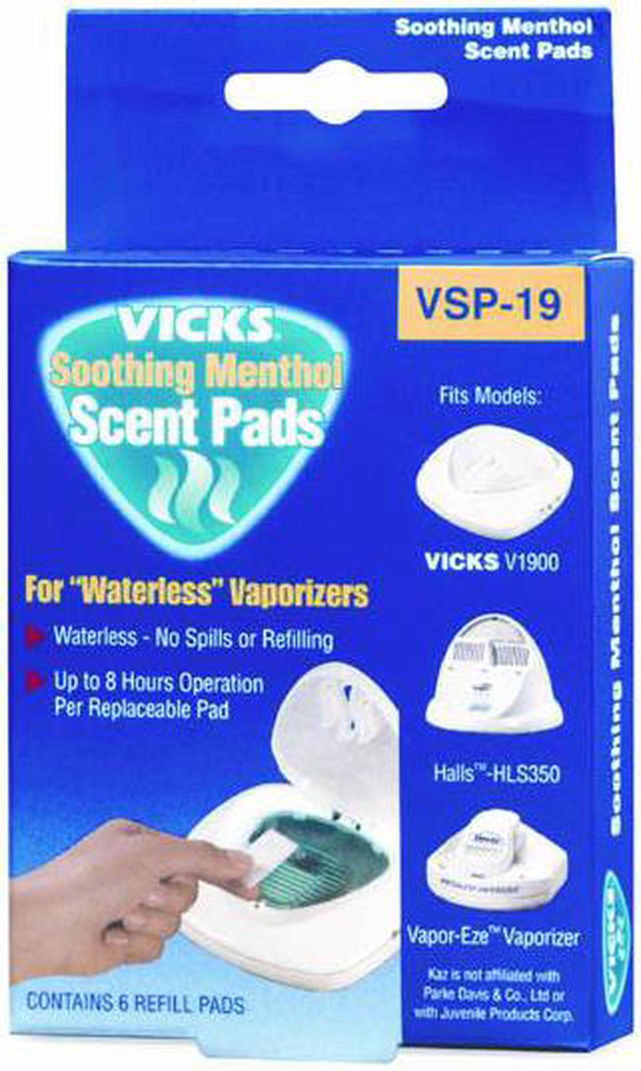 Alt view image 8 of 8 - Kaz Incorporated VSP19 6 Count Soothing Menthol Scent Pads