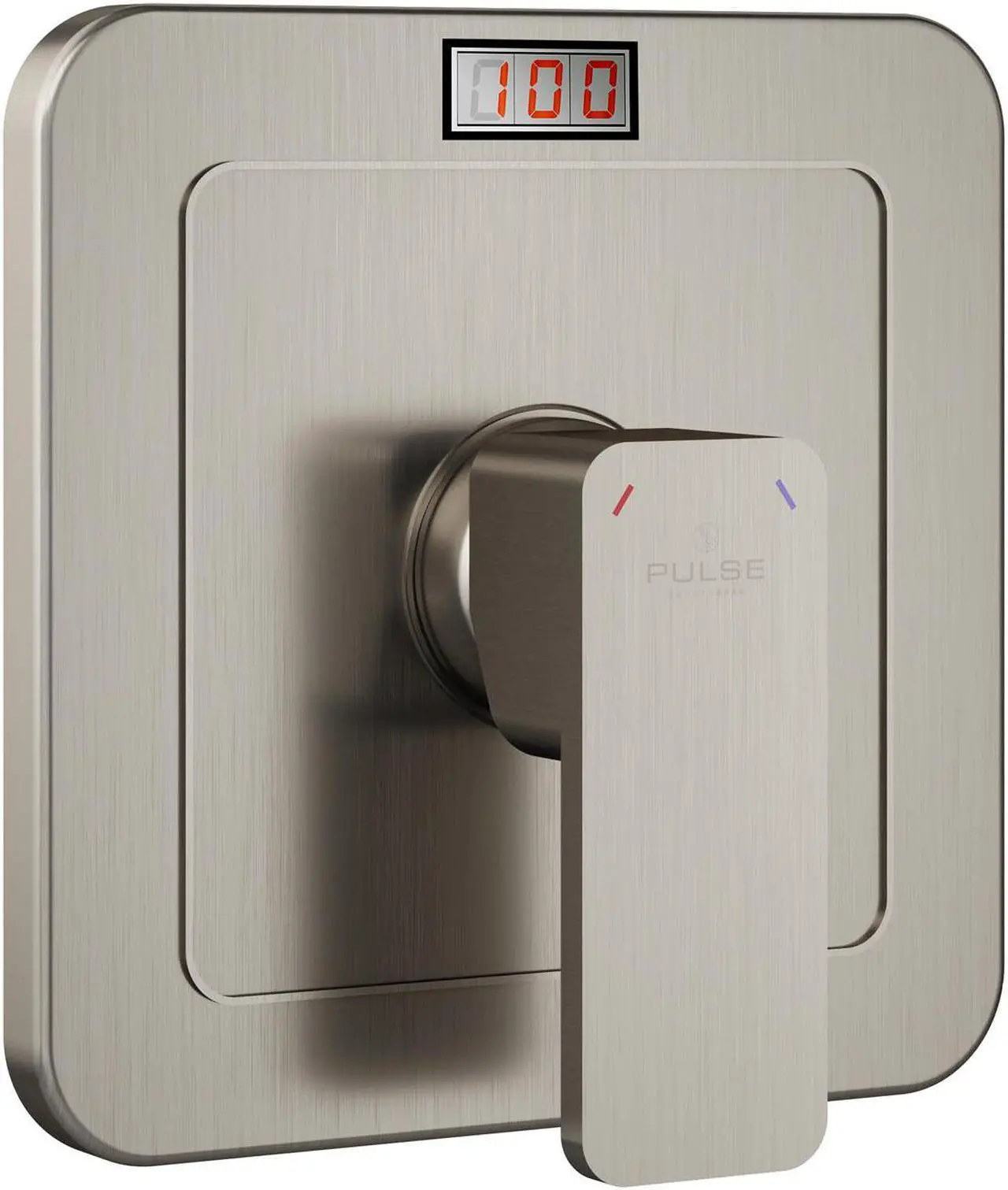 Main image of PULSE ShowerSpas LED Tru-Temp Pressure Balance 1/2" Rough-In Valve with Brushed-Nickel Trim Kit