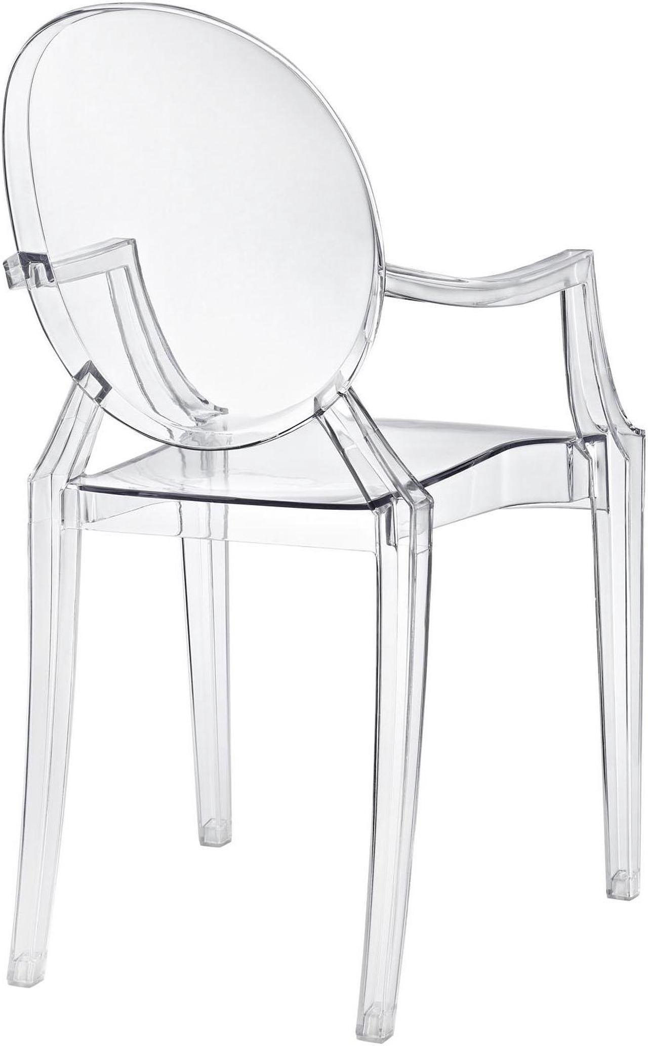 Alt view image 8 of 20 - Philippe Starck Style Louis Ghost Chair in Clear