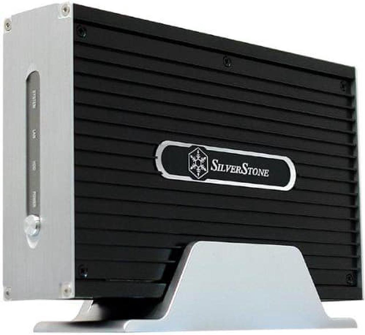 Main image of Black, Aluminum External 3.5" HDD enclosure USB + LAN connection capability