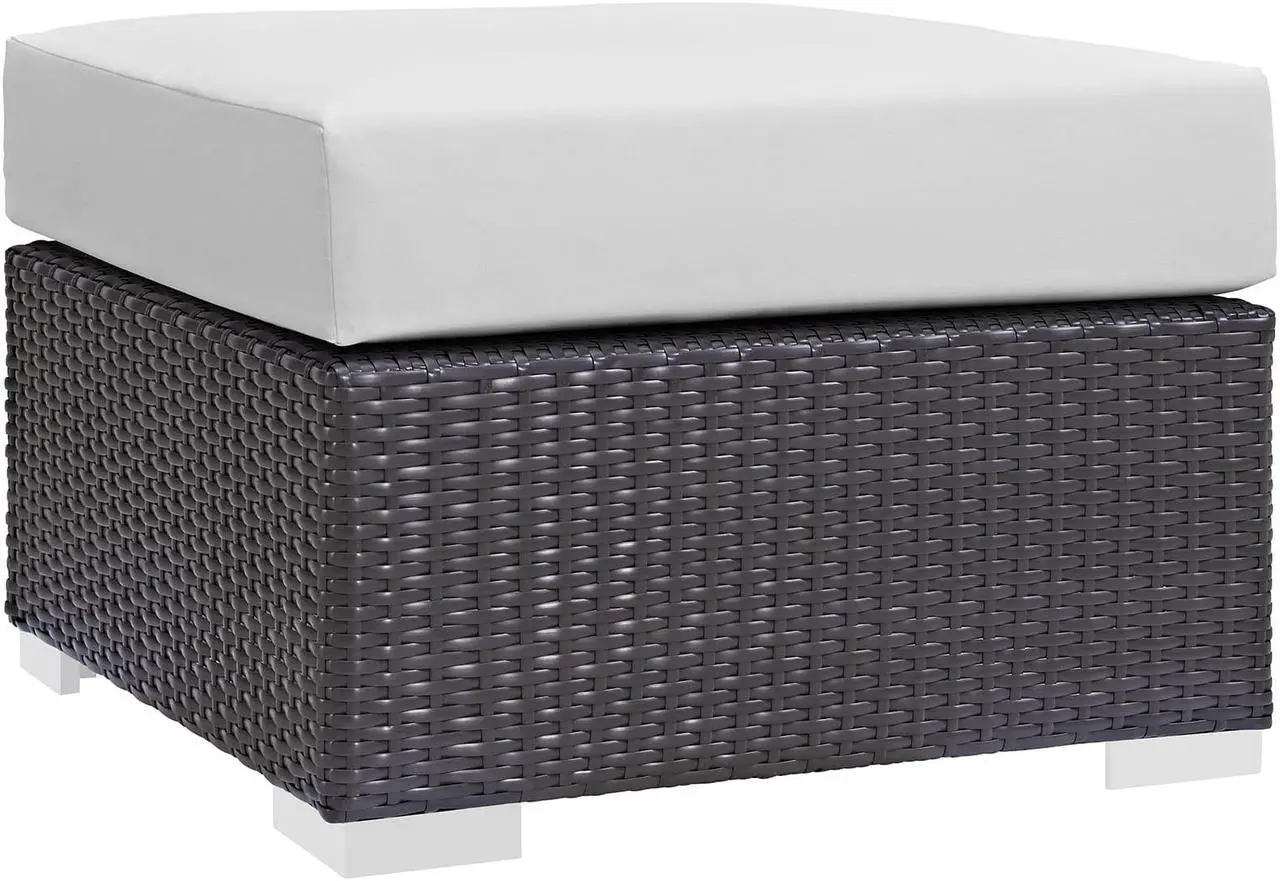 Alt view image 6 of 6 - Convene 5 Piece Outdoor Patio Sofa Set - Espresso White
