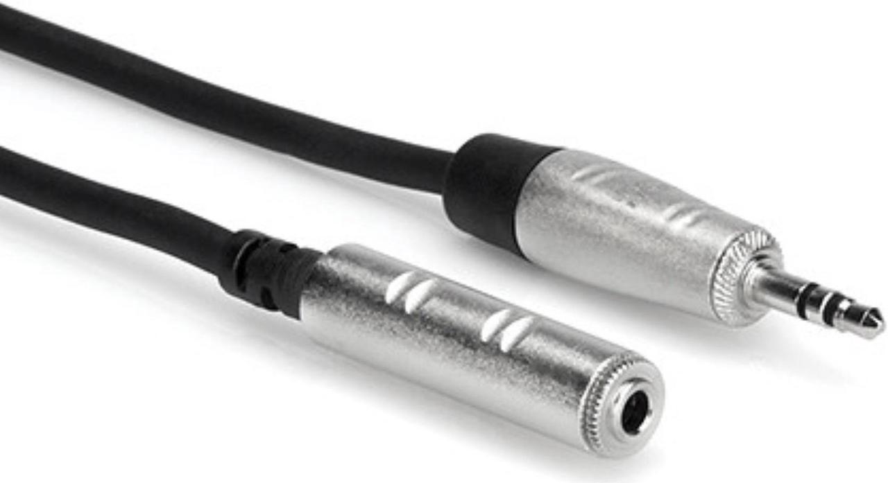 Alt view image 2 of 3 - Hosa Technology 5' REAN 3.5mm TRS Male to 3.5mm TRS Female Pro Headphones Cable