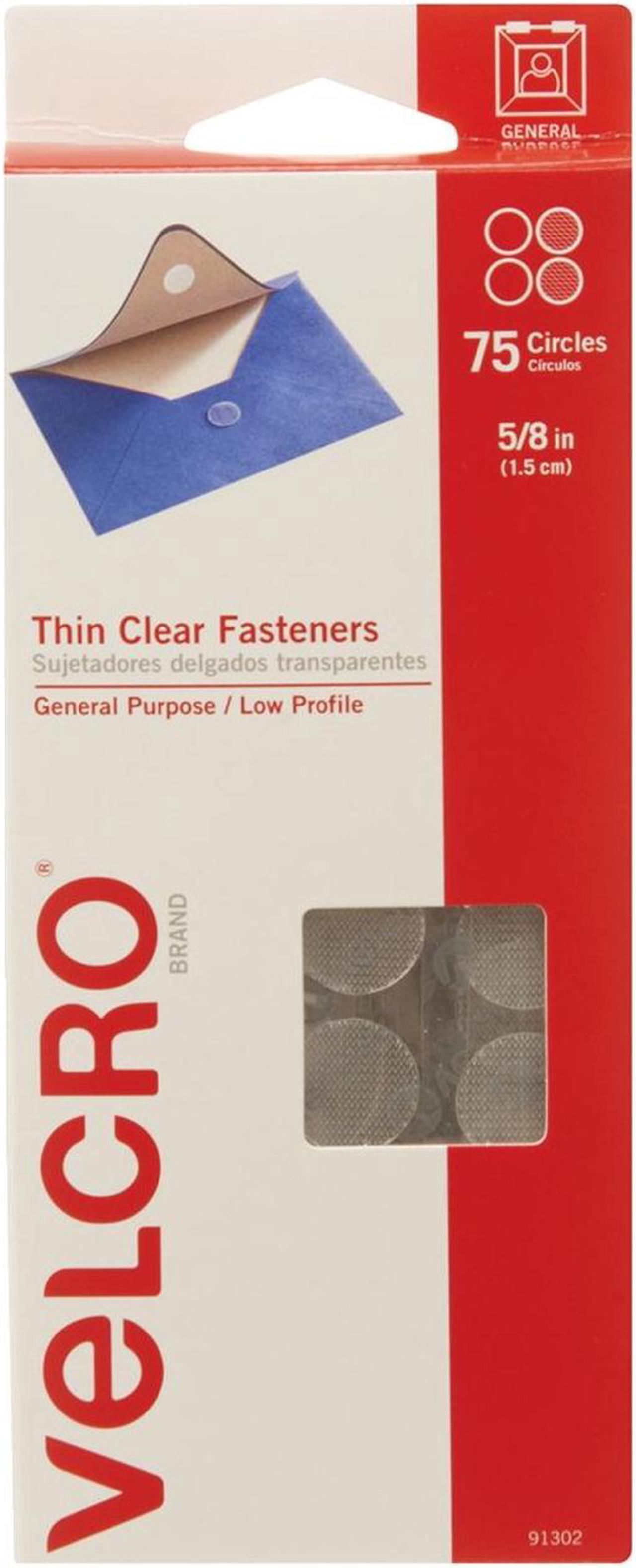 Alt view image 10 of 17 - Velcro 91302 Sticky-Back Hook & Loop Fasteners  5/8   Diameter Coins  Clear  75 per Pack