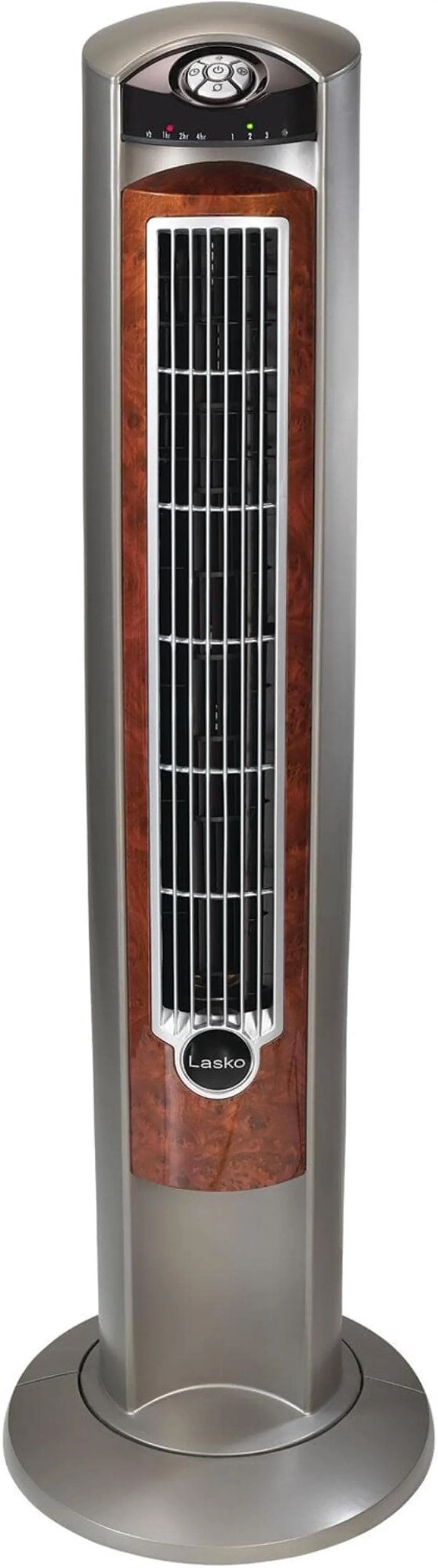 Alt view image 8 of 15 - Lasko 43" Wind Curve Nighttime Setting Tower Fan with Remote Control, Silverwood
