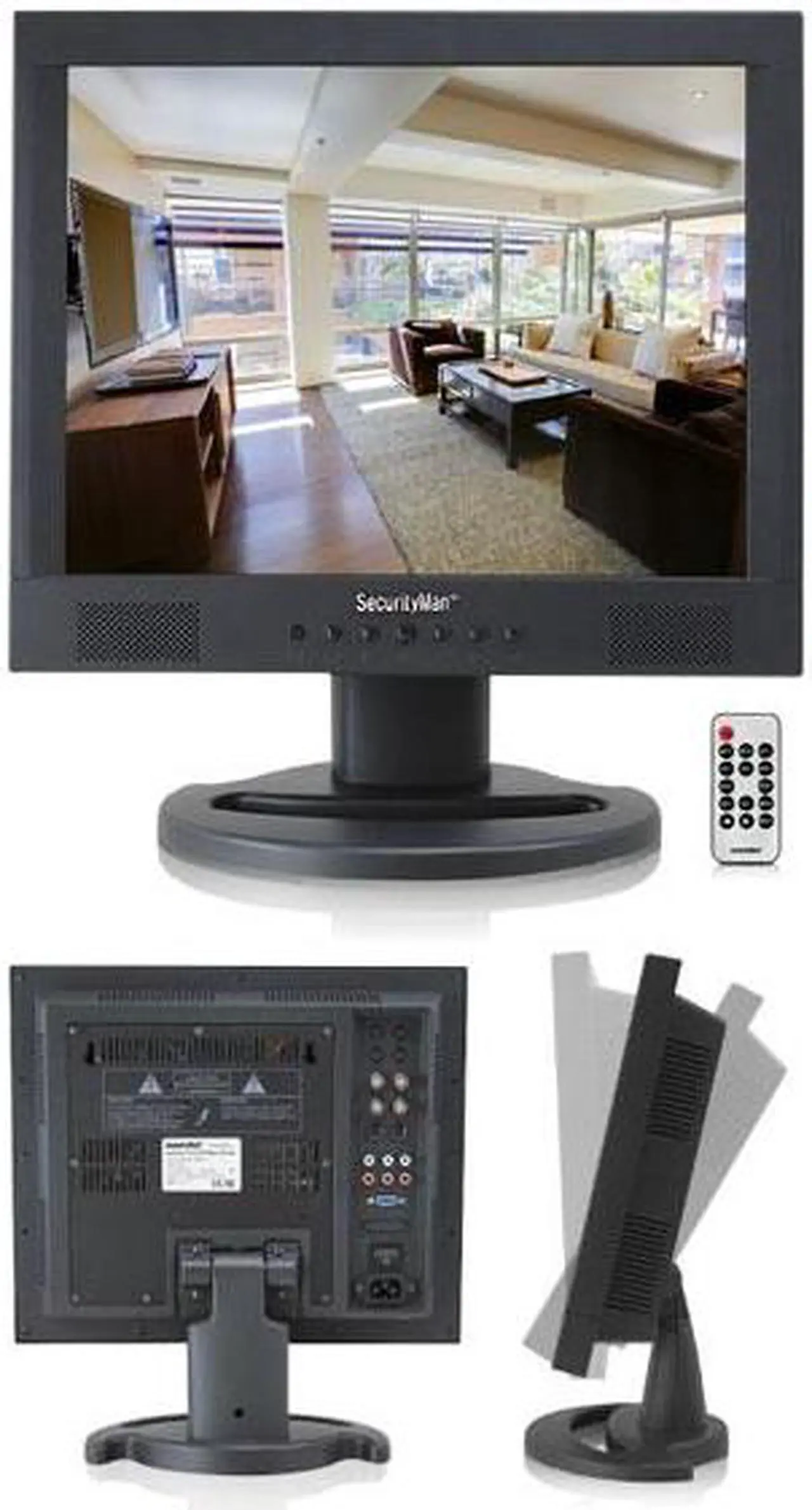 Alt view image 7 of 7 - SECURITYMAN SM-1580 PROFESSIONAL 15" LCD CCTV COLOR MONITOR WITH SPEAKER