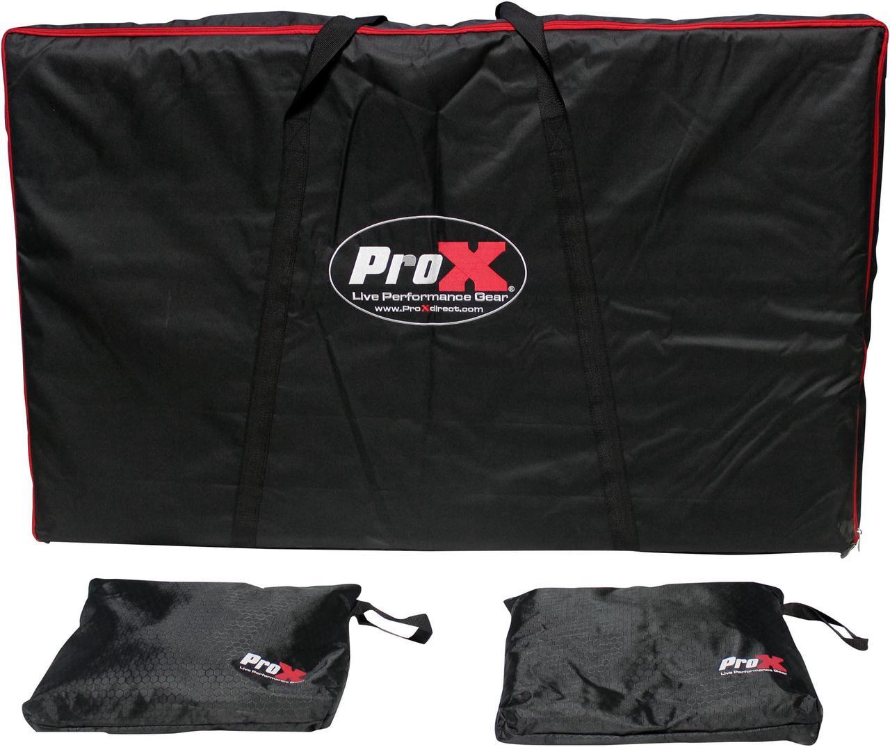 Alt view image 6 of 13 - ProX Direct XF-4X3048W MK2 Four Panel ProX DJ Facade White Collapse and Go Facade Panels
