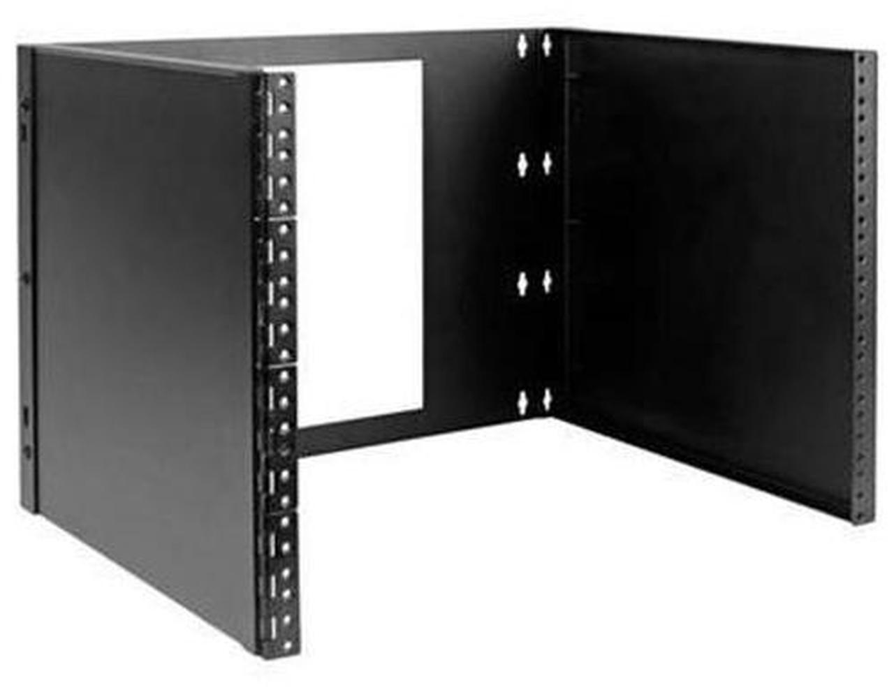 Alt view image 2 of 16 - Tripp Lite 8U Wall-Mount Bracket for Small Switches, Patch Panels Hinged - Black