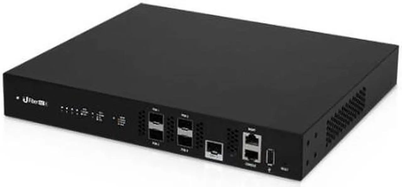 Alt view image 3 of 3 - Ubiquiti Networks U Fiber UF-OLT-4 4-Port GPON Optical Line Terminal with 3 GPON and 1 SFP+ Ports up to 512 UFiber ONUs (128 per PON port)